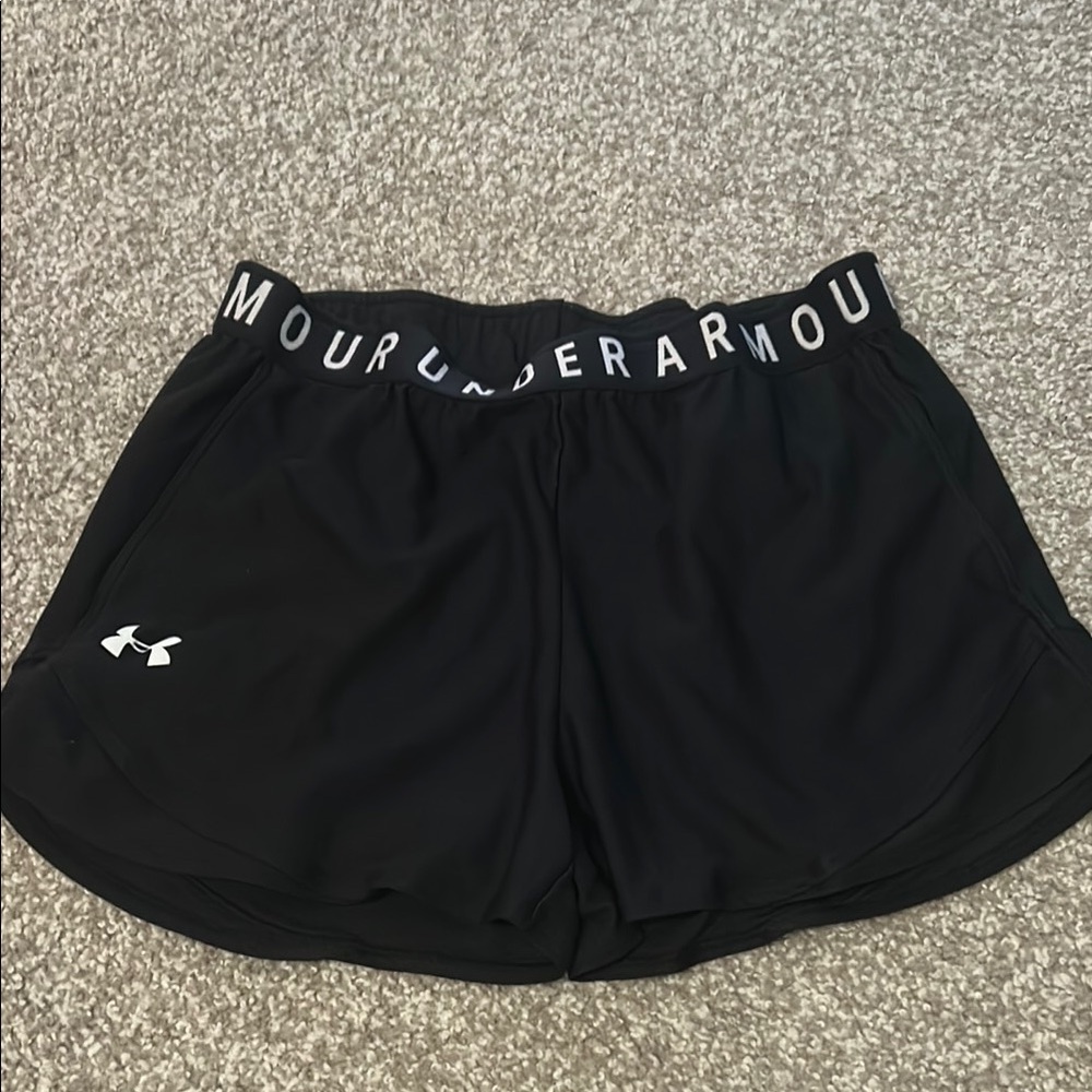 Under Armour Black Athletic Shorts Lightweight Performance